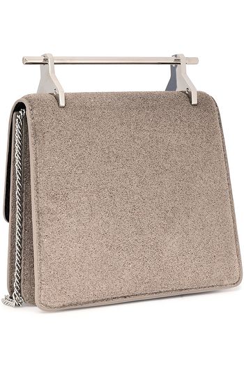 M2MALLETIER Mini Collectionneuse glittered leather shoulder bag