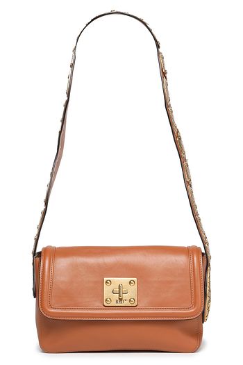 RED(V) Appliquéd leather shoulder bag