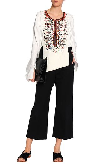 CHLOÉ Embellished jacquard tunic