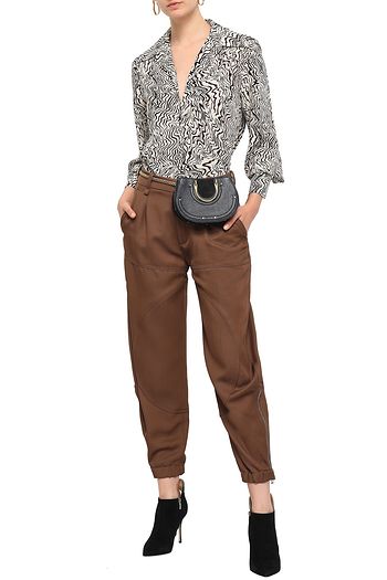CHLOÉ Wool-twill tapered pants