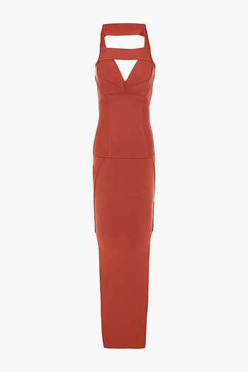 RICK OWENS Open-back ponte maxi dress