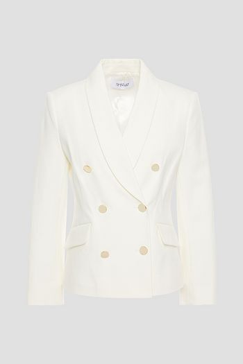 DEREK LAM 10 CROSBY Double-breasted stretch-cotton twill blazer