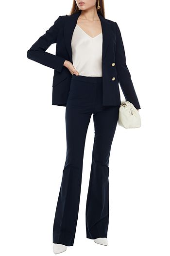 DEREK LAM 10 CROSBY Stretch-cotton twill flared pants