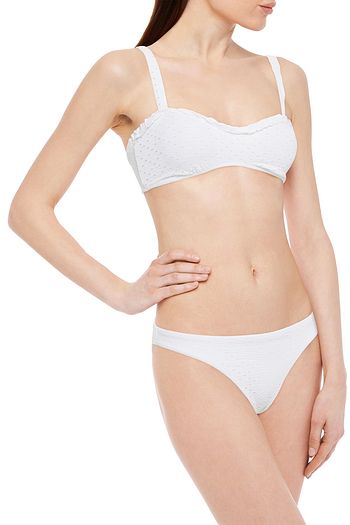 VIX PAULA HERMANNY Perforated mid-rise bikini briefs