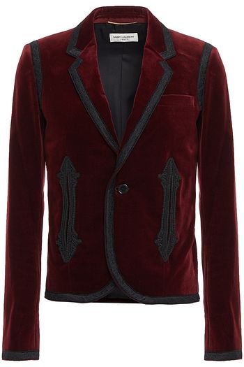SAINT LAURENT Blazer aus Baumwollsamt