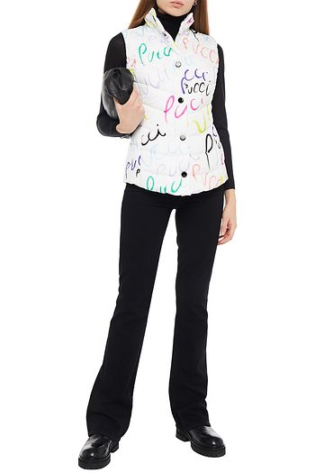 EMILIO PUCCI Printed quilted shell vest