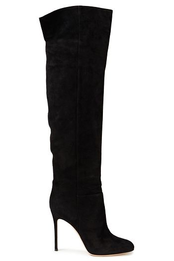 GIANVITO ROSSI Suede knee boots