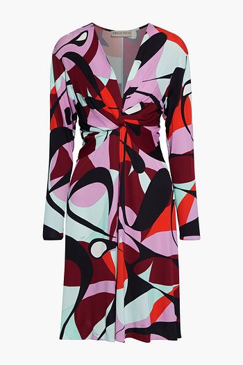 EMILIO PUCCI Twist-front printed jersey dress