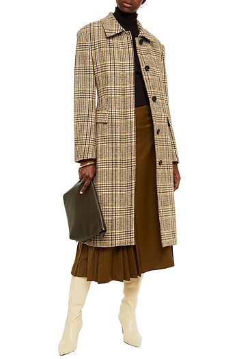 LVIR Harris checked wool-tweed coat