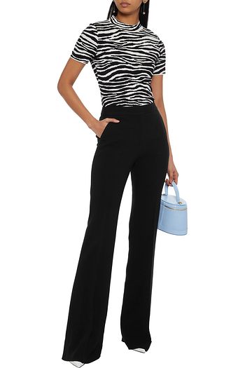 EMILIO PUCCI Wool-blend crepe flared pants