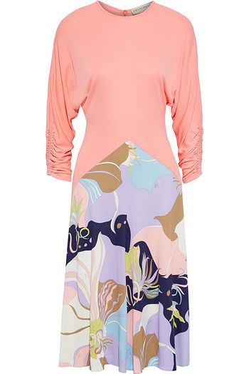 EMILIO PUCCI Ruched printed jersey dress