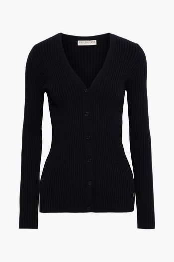 EMILIO PUCCI Ribbed-knit cardigan