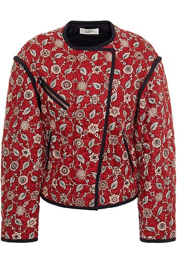 ISABEL MARANT ÉTOILE Floral-print quilted linen jacket