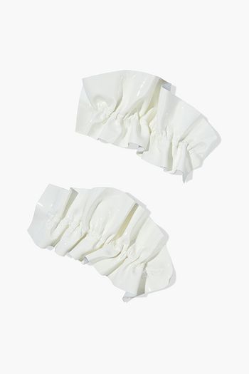 SERGIO ROSSI Extreme Ruffle patent-leather appliqués