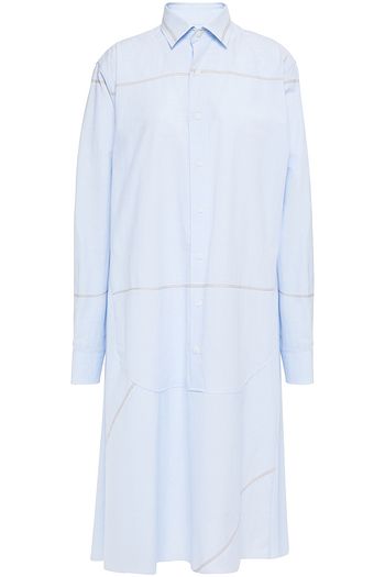 MAISON MARGIELA Asymmetric striped cotton shirt dress