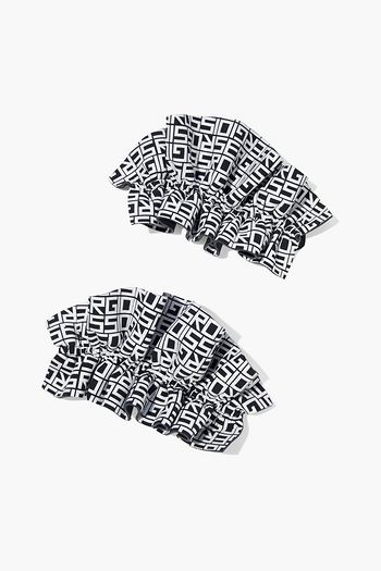 SERGIO ROSSI Extreme Ruffle logo-print neoprene appliqués
