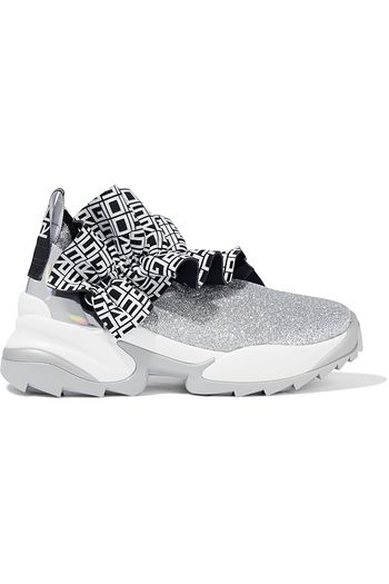 SERGIO ROSSI Extreme Ruffle logo-print neoprene appliqués