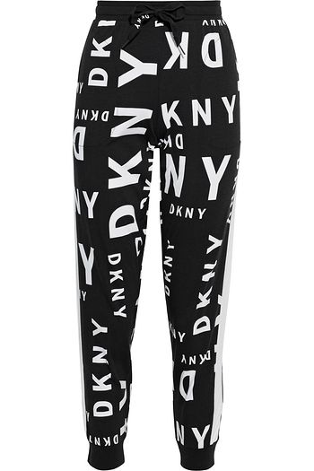DKNY Leaving Our Mark logo-print cotton-blend jersey pajama pants