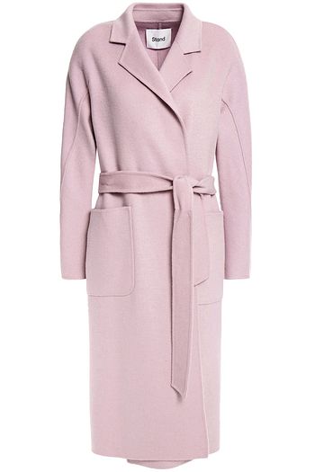 STAND STUDIO Belted wool-blend felt coat