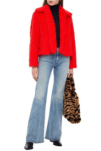 STAND STUDIO Marcella faux shearling jacket