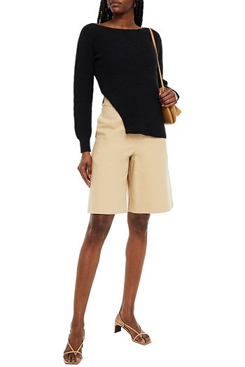 JAMES PERSE Ribbed cotton and linen-blend sweater