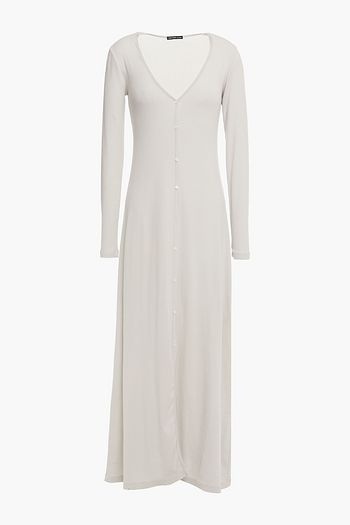 JAMES PERSE Ribbed Supima cotton and Lycra-blend jersey maxi dress