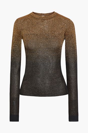 PACO RABANNE Dégradé metallic knitted top