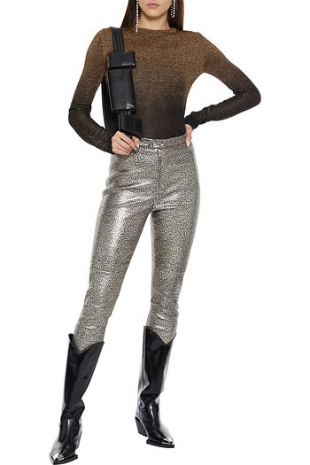PACO RABANNE Dégradé metallic knitted top