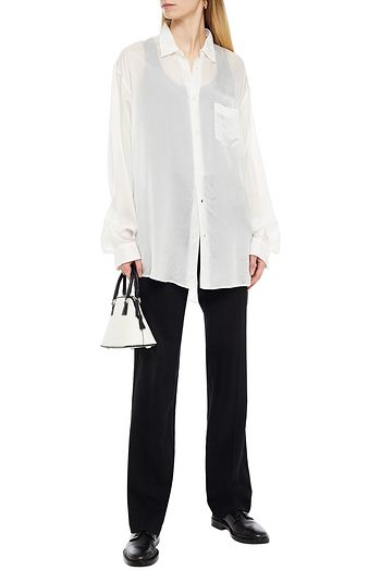 MAISON MARGIELA Oversized cupro-twill shirt
