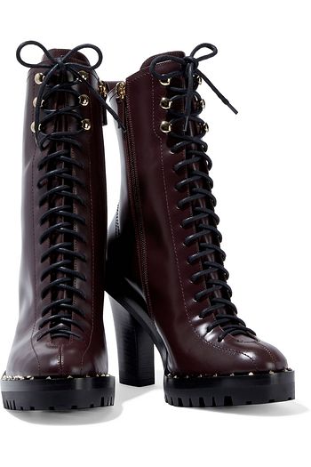 VALENTINO GARAVANI Rockstud Ankle Boots aus Leder