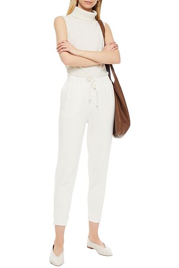 VINCE. French cotton-blend terry track pants