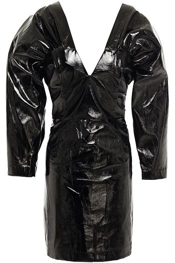 ROTATE BIRGER CHRISTENSEN Clara gathered vinyl mini dress