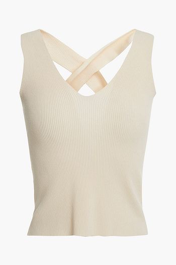 LIVE THE PROCESS Ribbed-knit top