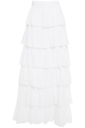 ANTIK BATIK Baila tiered cotton-voile maxi skirt