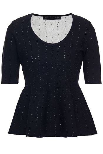 PROENZA SCHOULER Pointelle-knit peplum top