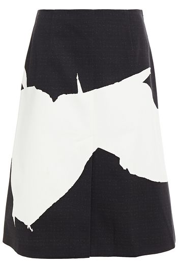 MAISON MARGIELA Printed cotton-twill skirt