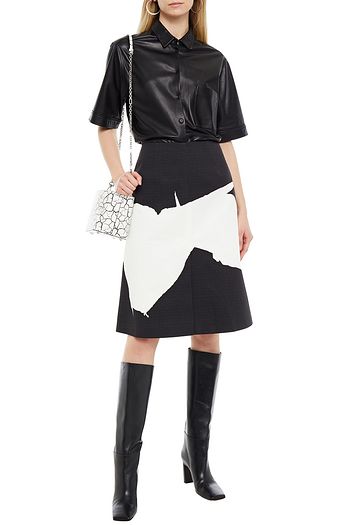 MAISON MARGIELA Printed cotton-twill skirt