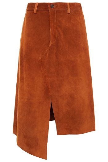 MAISON MARGIELA Asymmetric suede skirt