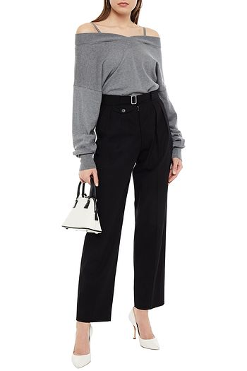 MAISON MARGIELA Hose mit geradem Bein aus Baumwoll-Twill mit Gürtel