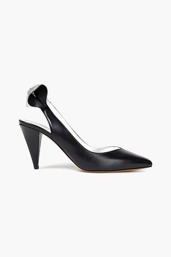 ISABEL MARANT Bow-embellished leather sandals