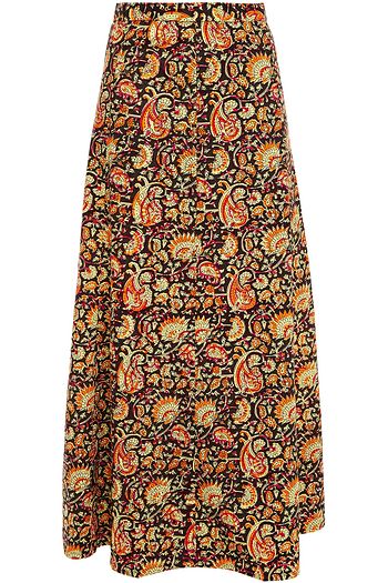 ANTIK BATIK Paisley-print cotton maxi skirt