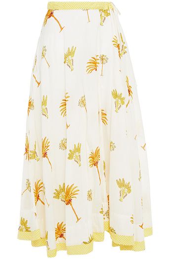 ANTIK BATIK Palmy printed cotton-mousseline maxi skirt