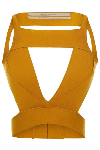 RICK OWENS Sling cutout stretch-ponte bra top