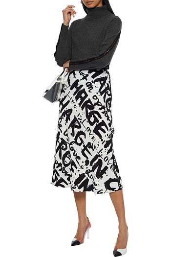 DIANE VON FURSTENBERG Odessa lace-trimmed wool and cashmere-blend turtleneck sweater