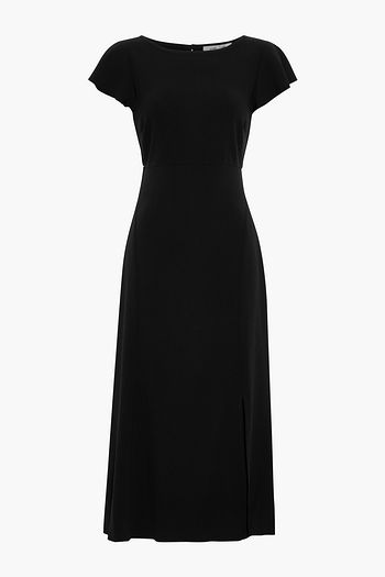 DIANE VON FURSTENBERG Lourdes Midikleid aus Crêpe mit Cut-outs