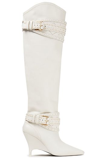 ZIMMERMANN Embellished leather knee boots
