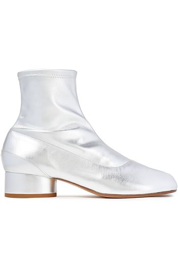 MAISON MARGIELA Sock Boots aus Stretch-Kunstleder mit Metallic-Effekt