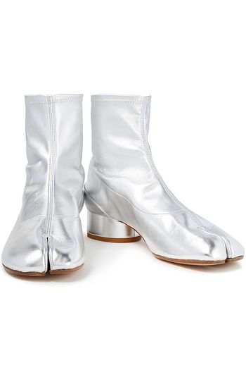 MAISON MARGIELA Sock Boots aus Stretch-Kunstleder mit Metallic-Effekt
