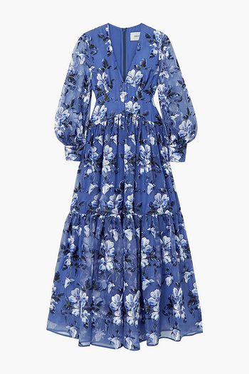 ERDEM Tabetha embroidered silk-organza maxi dress