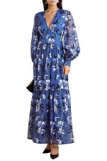 ERDEM Tabetha embroidered silk-organza maxi dress
